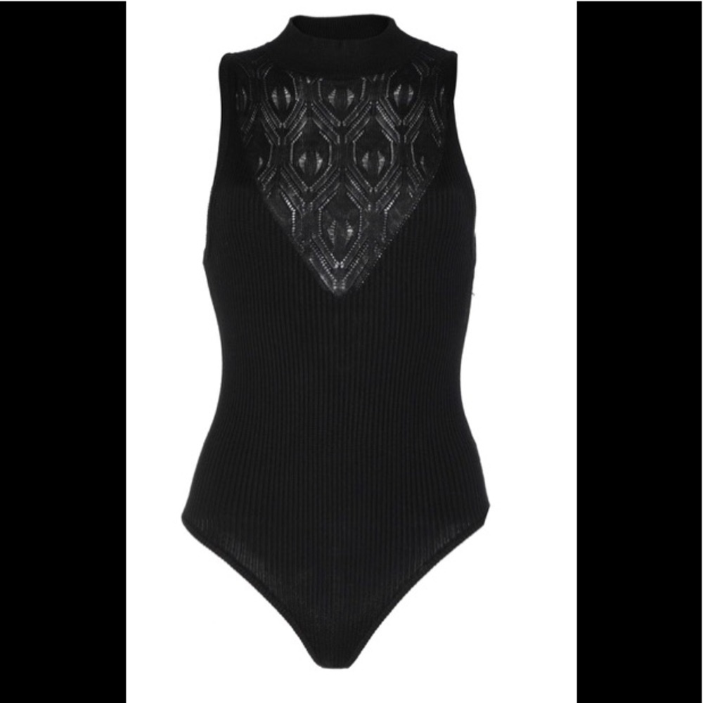 Free People Sleeveless turtleneck bodysuit